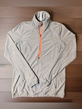 Lululemon Womens Athletic 1/4 Zip Pullover Sweatshirt Size 8 Yoga Gym
